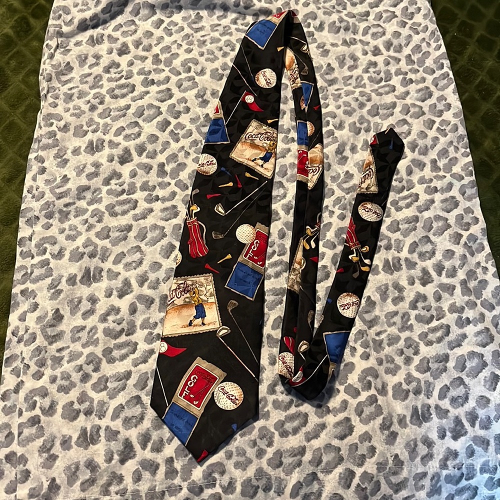 Vintage Coca Cola golf men’s tie